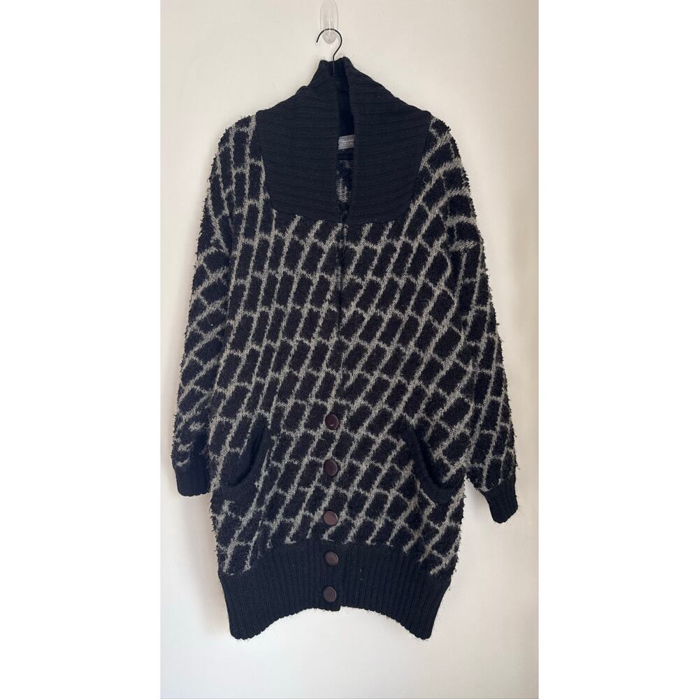 Vintage Marisa Christina Oversized Mohair-Blend Cardigan Midi Sweater